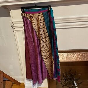 Colorful Patchwork Maxi Skirt